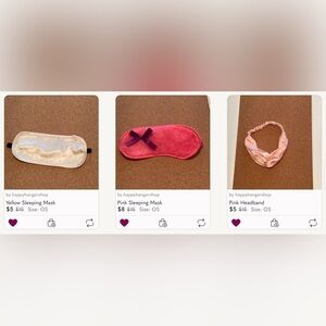 Sleeping Masks and Headband Bundle